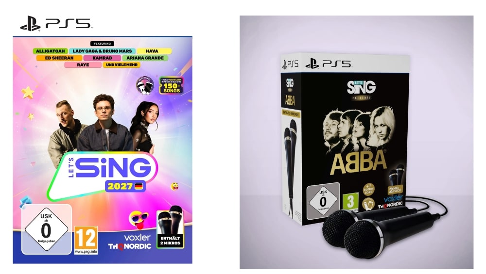 „Let’s Sing 2027“ & „Let’s Sing Abba 2027“ in Standard Varianten & Mic Bundle ab November 2026
