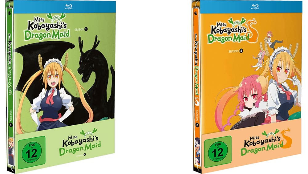„Miss Kobayashi’s Dragon Maid“ Staffel 1 & 2 in Blu-ray Steelbooks ab Dezember 2026