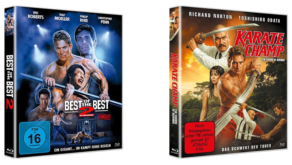 „Sword of Bushido“ & „Best of the Best 2“ demnächst in Blu-ray Scanavo Cases