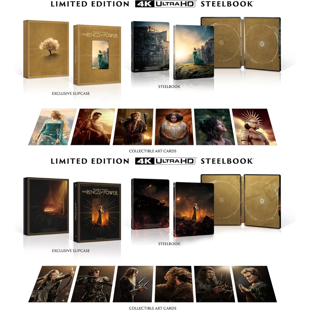 „Der Herr der Ringe: Die Ringe der Macht“ Staffel 1 & 2 in 4K Steelbooks ab 4. Quartal 2026 (UK) – Update