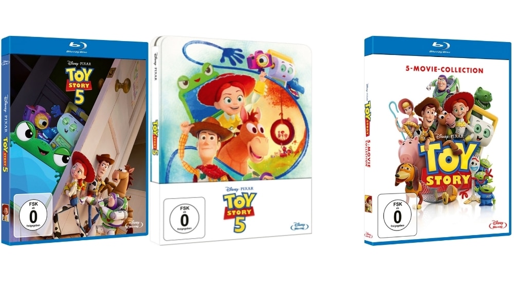 „Toy Story 5“ im Steelbook, Standard Varianten auf Blu-ray & DVD & 5-Film Box ab 2026 – Update