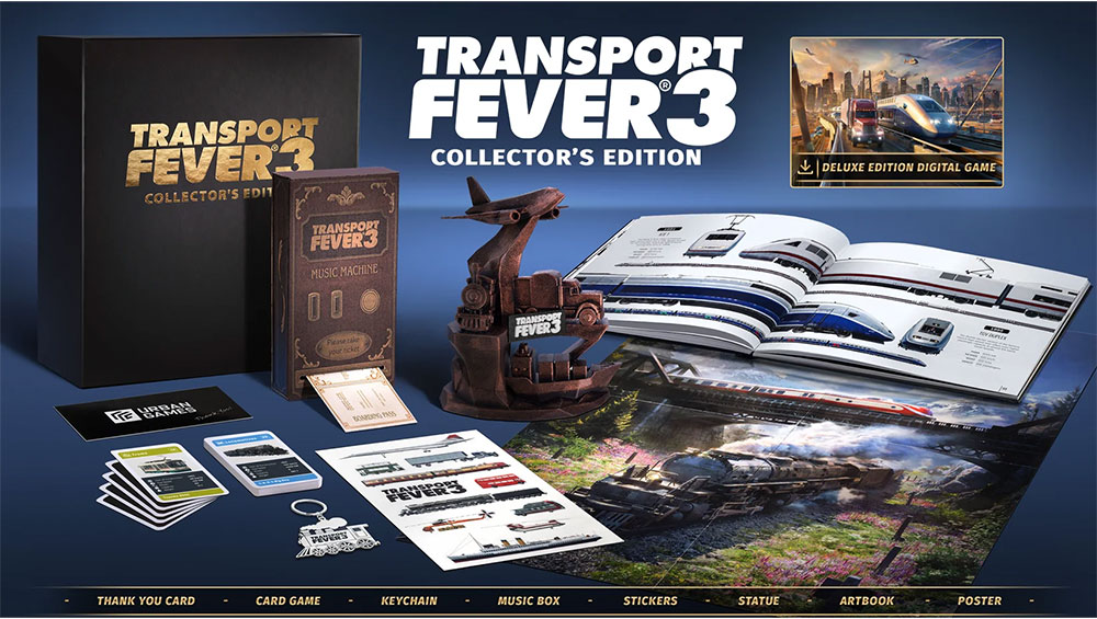 „Transport Fever 3“ Collectors Edition für PC ab September 2026
