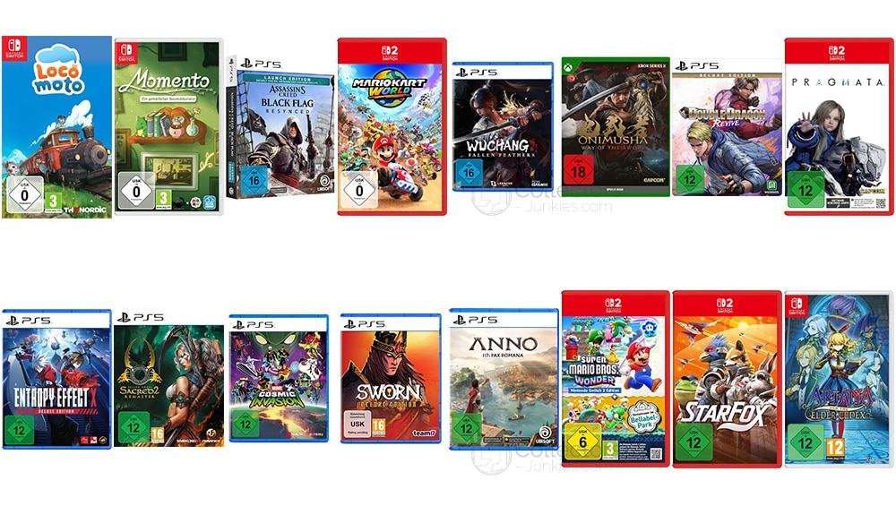 20% Rabatt auf Games für Playstation 5, Xbox Series & Nintendo Switch bei Müller & Amazon
