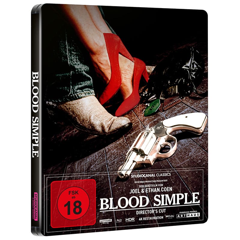 „Blood Simple“ im 4K Steelbook ab September 2026 – Update2