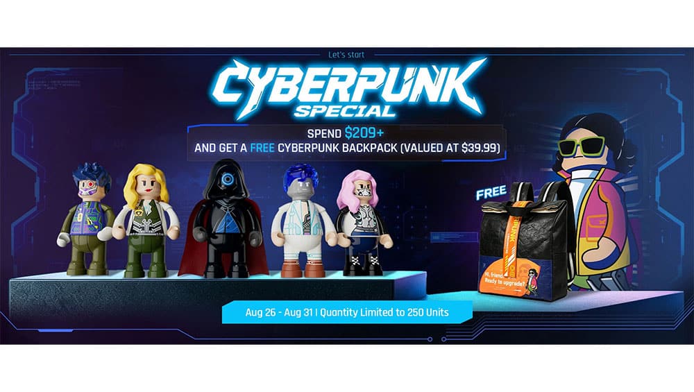 Lumibricks: Gratis „CYBERPUNK BACKPACK“ beim Kauf ausgewählter „Cyberpunk“-Sets ab 209 US-Dollar