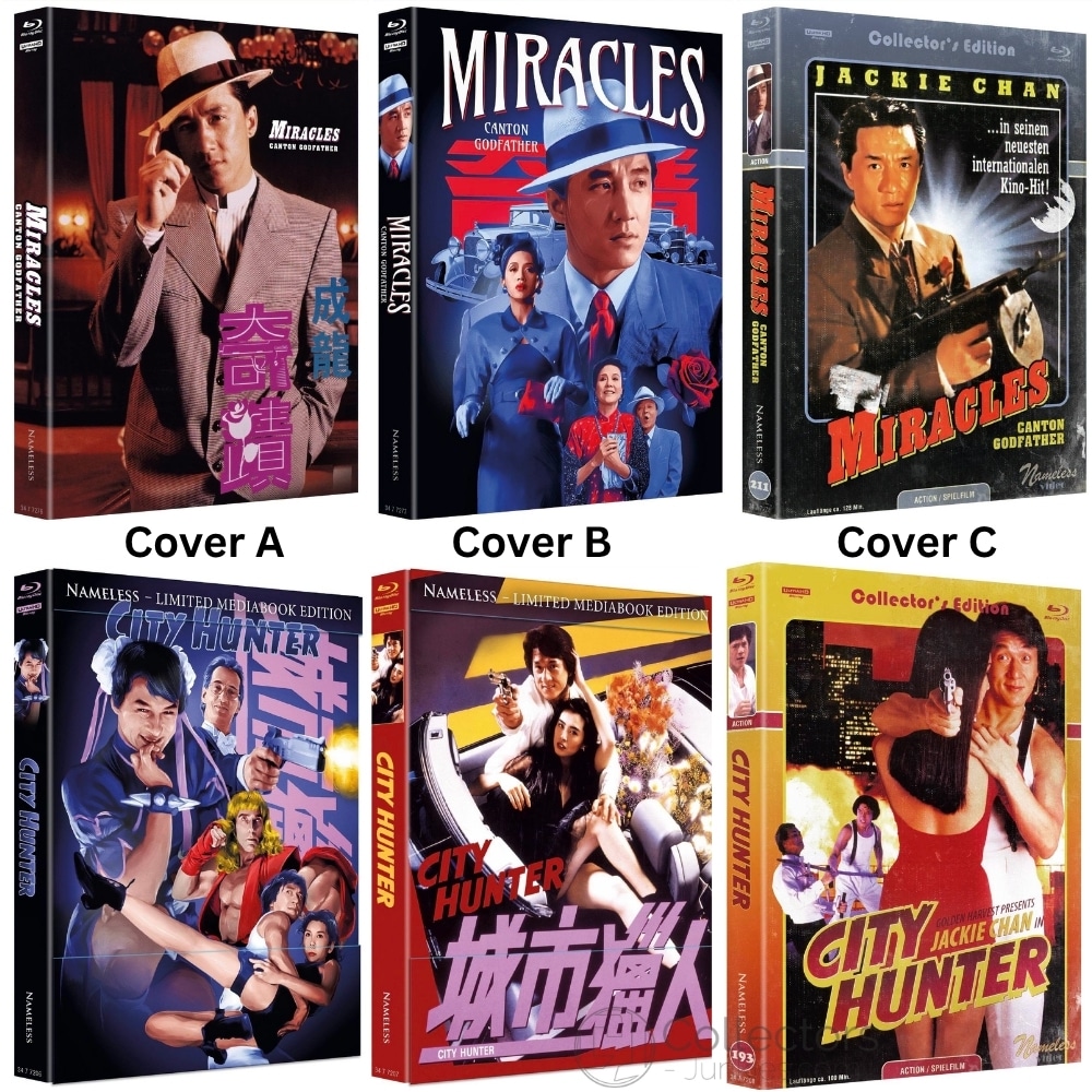 „City Hunter“ & „Miracles – Canton Godfather“ in 4K Mediabooks ab September 2026