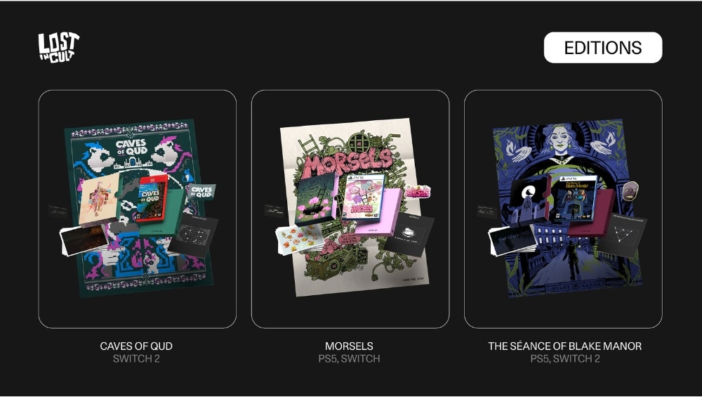 „Caves of Qud“, „Morsels“ und „The Séance of Blake Manor“ erscheinen für Switch, Switch 2 und Playstation 5