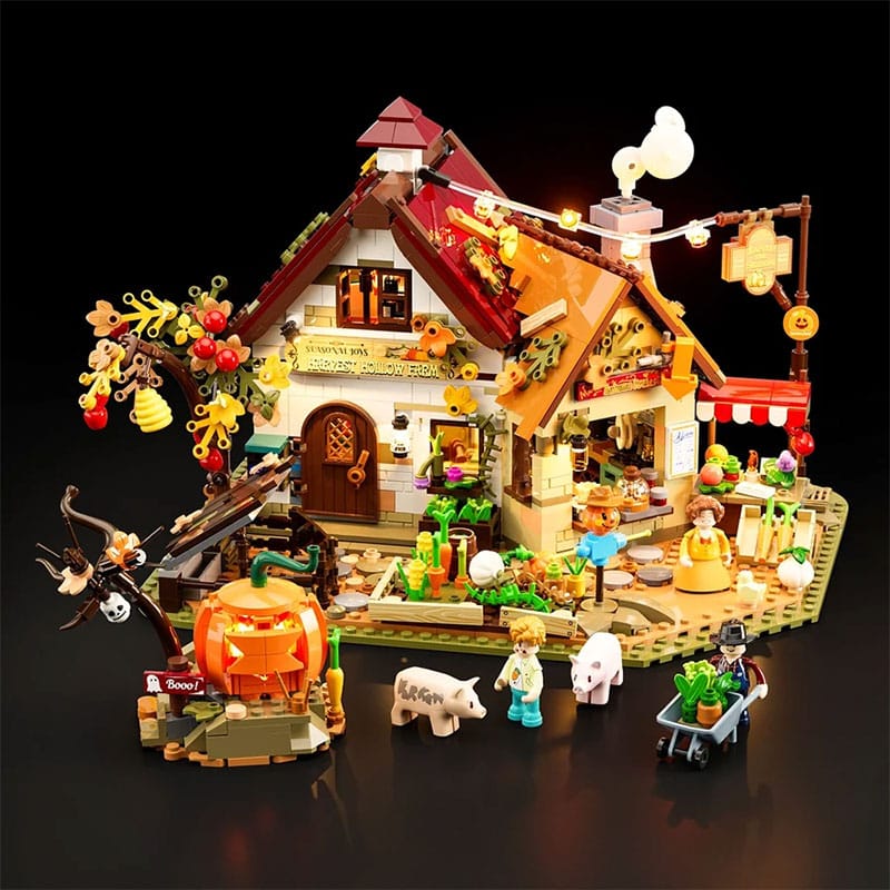 Lumibricks stellt das herbstliche „Autumn Farmhouse“ mit LED-Beleuchtung vor