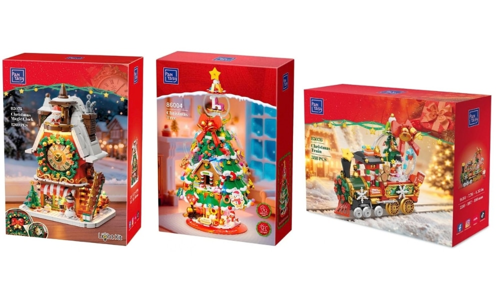 Christmas Train, Tree und Clock: Pantasy bietet drei neue Weihnachts-Sets an