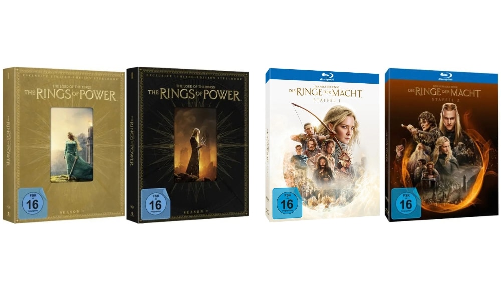 „Der Herr der Ringe: Die Ringe der Macht“ Staffel 1 & 2 in 4K Steelbooks ab 4. Quartal 2026 – Update