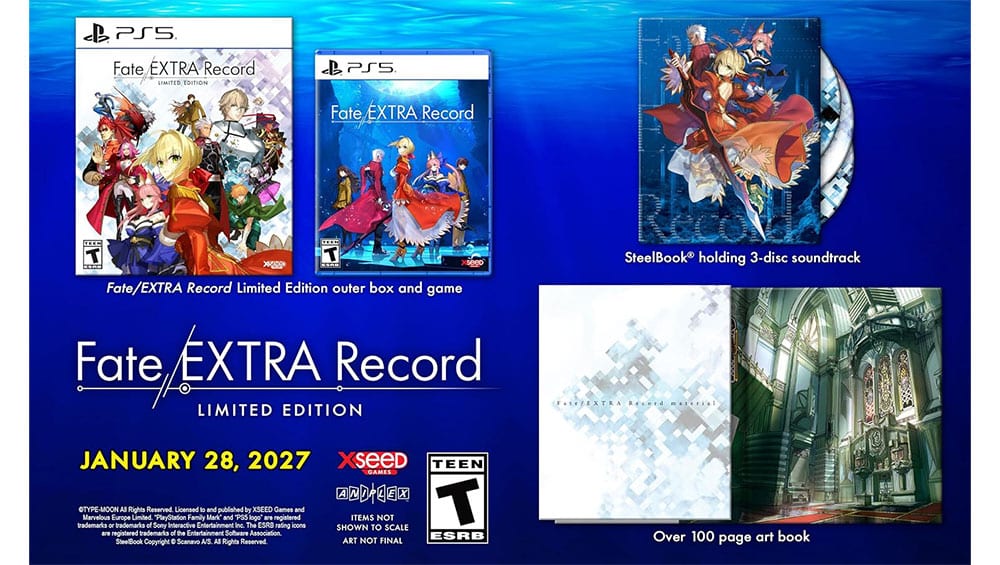 „Fate EXTRA/Record“ Limited Edition & Standard Varianten ab Januar 2027
