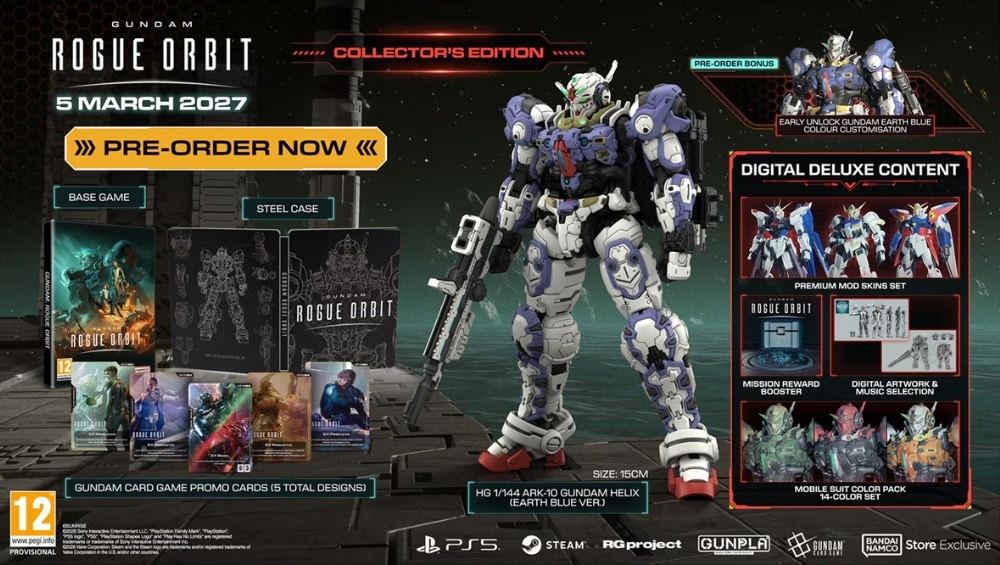„GUNDAM ROGUE ORBIT“ Collectors Edition & weitere Varianten ab März 2027