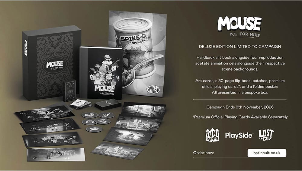 „Lost in Cult kündigt offizielles Artbook zu „MOUSE: P.I. For Hire“ als Deluxe Edition an“