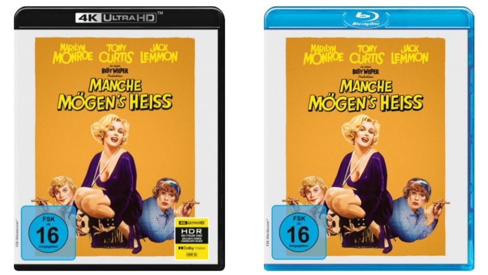 „Manche mögen’s heiß“ Standard Varianten auf 4K UHD & Blu-ray ab Oktober 2026