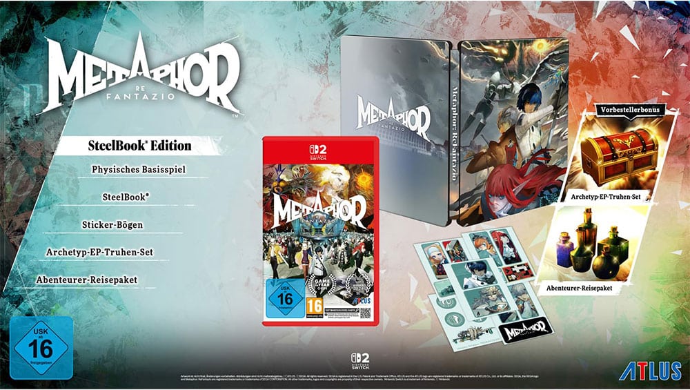 „Metaphor: ReFantazio“ Steelbook Edition für die Nintendo Switch 2, PS5 & Xbox ab November 2026 – Update
