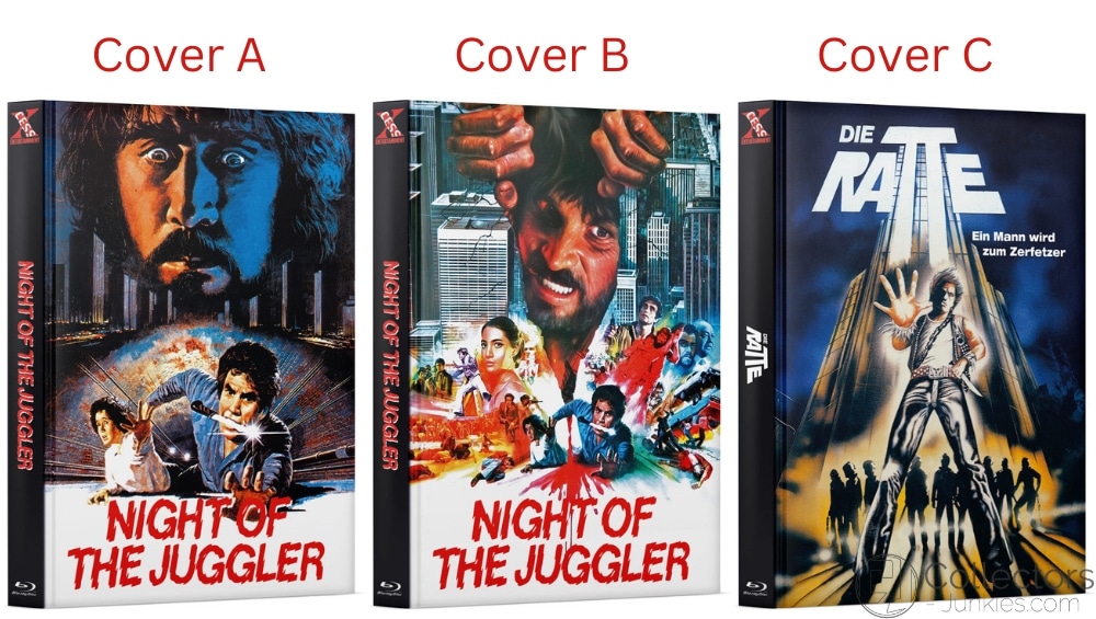 „Night of the Juggler“ in 3 Blu-ray Mediabooks ab September 2026