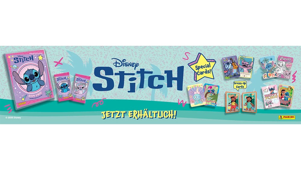 Panini startet neue „Stitch – Good Vibes!“ Trading-Cards-Kollektion