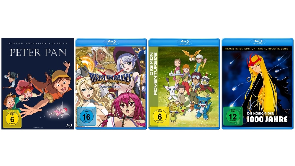 „Peter Pan“, „Digimon Adventure 02“ und weitere Anime ab Dezember 2026 auf Blu-ray