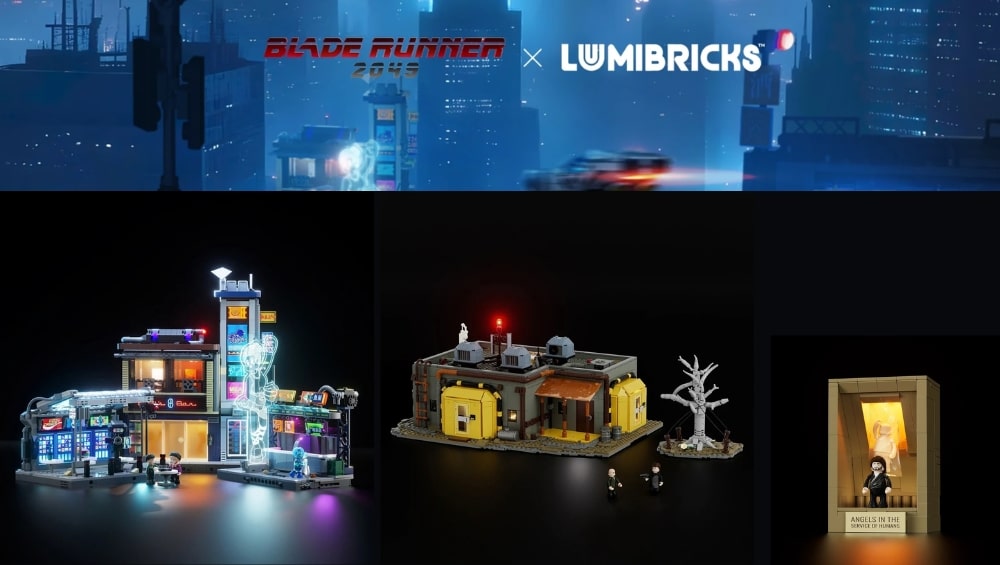 „Blade Runner 2049“: Neue Lumibricks-Sets mit beleuchteter Markt- und Protein-Farm-Szenerie