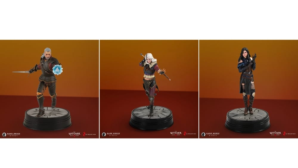 Dark Horse bringt neue „The Witcher 3“-Statuen von Geralt, Ciri und Yennefer