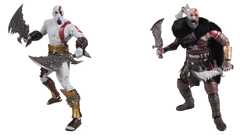 „God of War Ragnarök“: McFarlane Elite Edition Deluxe Actionfigur von Kratos mit austauschbaren Teilen