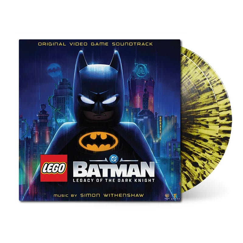 „LEGO Batman: Legacy of the Dark Knight“ Soundtrack erscheint auf „Bat Signal“ Splatter Vinyl