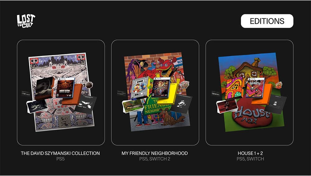 Lost in Cult bringt „The David Szymanski Collection“, „My Friendly Neighborhood“ und „House 1 + 2“ physisch heraus