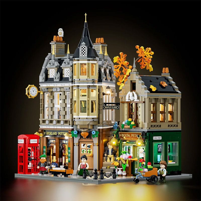Lumibricks Edinburgh Corner: Neues Town Life-Gebäude mit 3.178 Bausteinen und LED-Beleuchtung