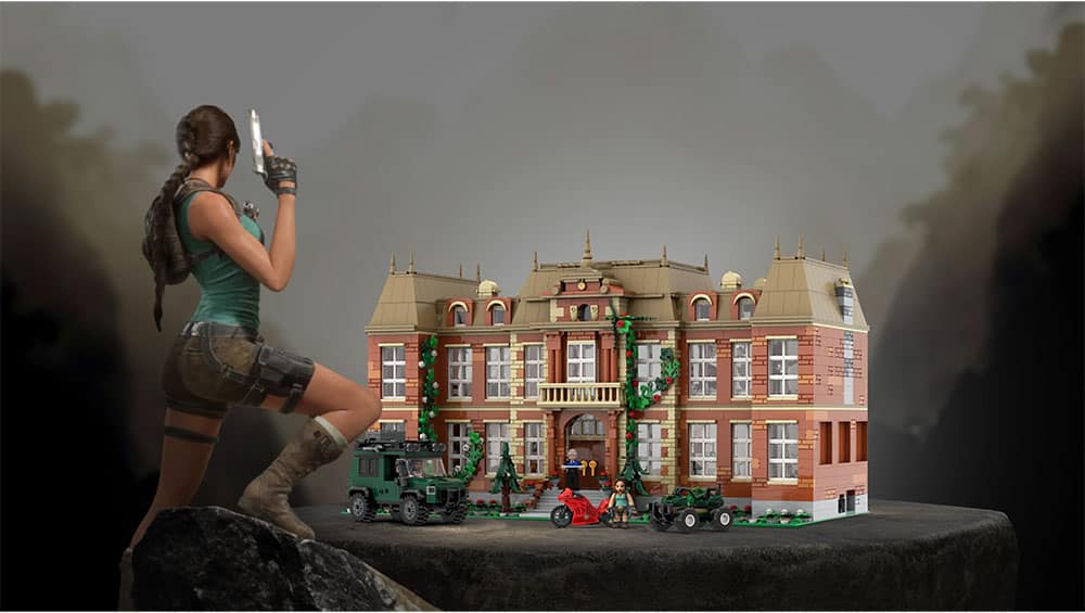 „Tomb Raider“: Fanbrix kündigt Croft Manor als Klemmbaustein-Set mit 4.355 Teilen an