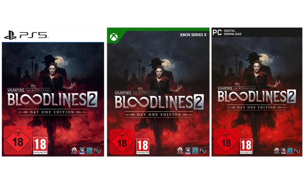 „Vampire: The Masquerade Bloodlines“ für die Playstation 5, Xbox Series X & PC für je 19,99€