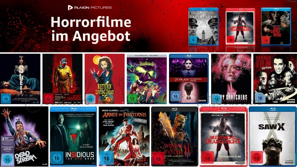 Horrorfilme auf 4K UHD, Blu-ray und DVD bei Amazon im Angebot