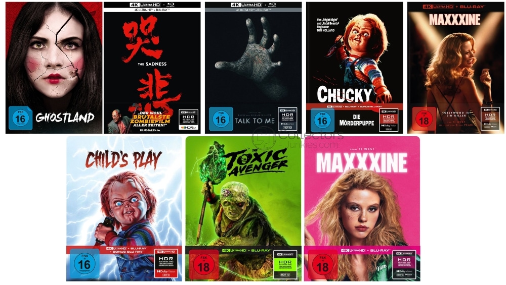 „Chucky – Die Mörderpuppe“, „Toxic Avenger“ oder „MaXXXine“ jeweils im 4K Steelbook für je 13,31€ & weitere Angebote