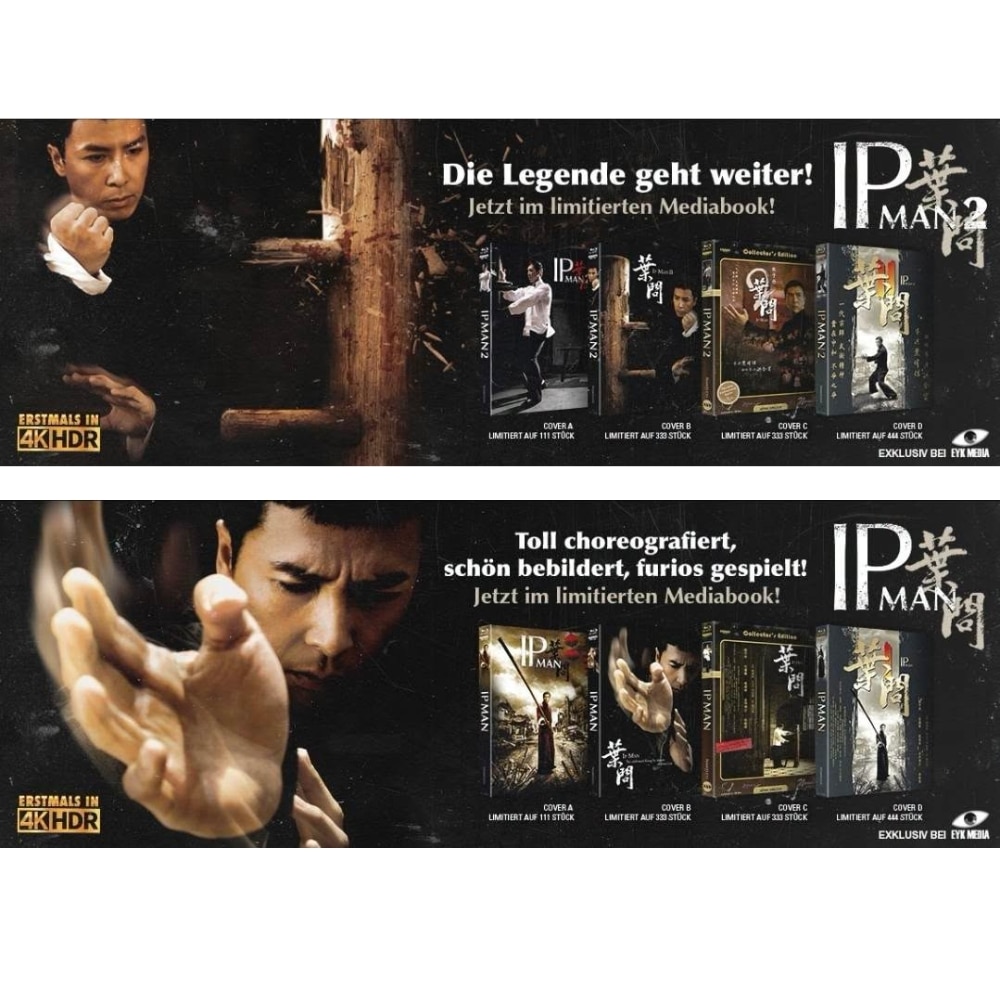 „Ip Man“ und „Ip Man 2“ erscheinen im November 2026 auf 4K UHD in Mediabooks