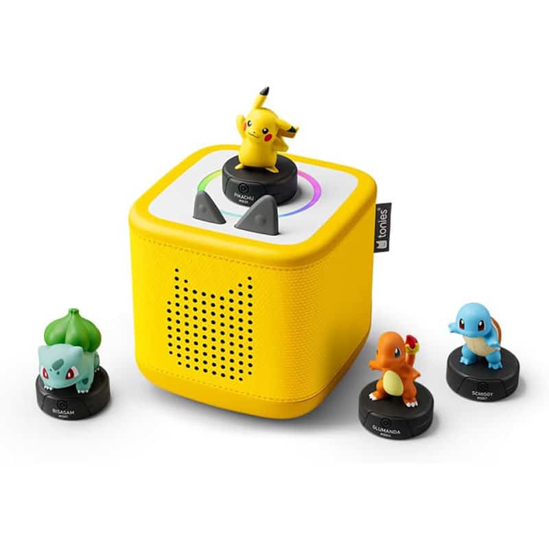 tonies Starterset Bundle, Toniebox 2 (Gelb) mit 4 Pokémon Hörfiguren für 156,99€