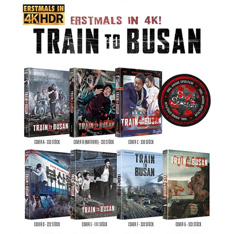 „Train to Busan“ bald in mehreren 4K Mediabooks – Update